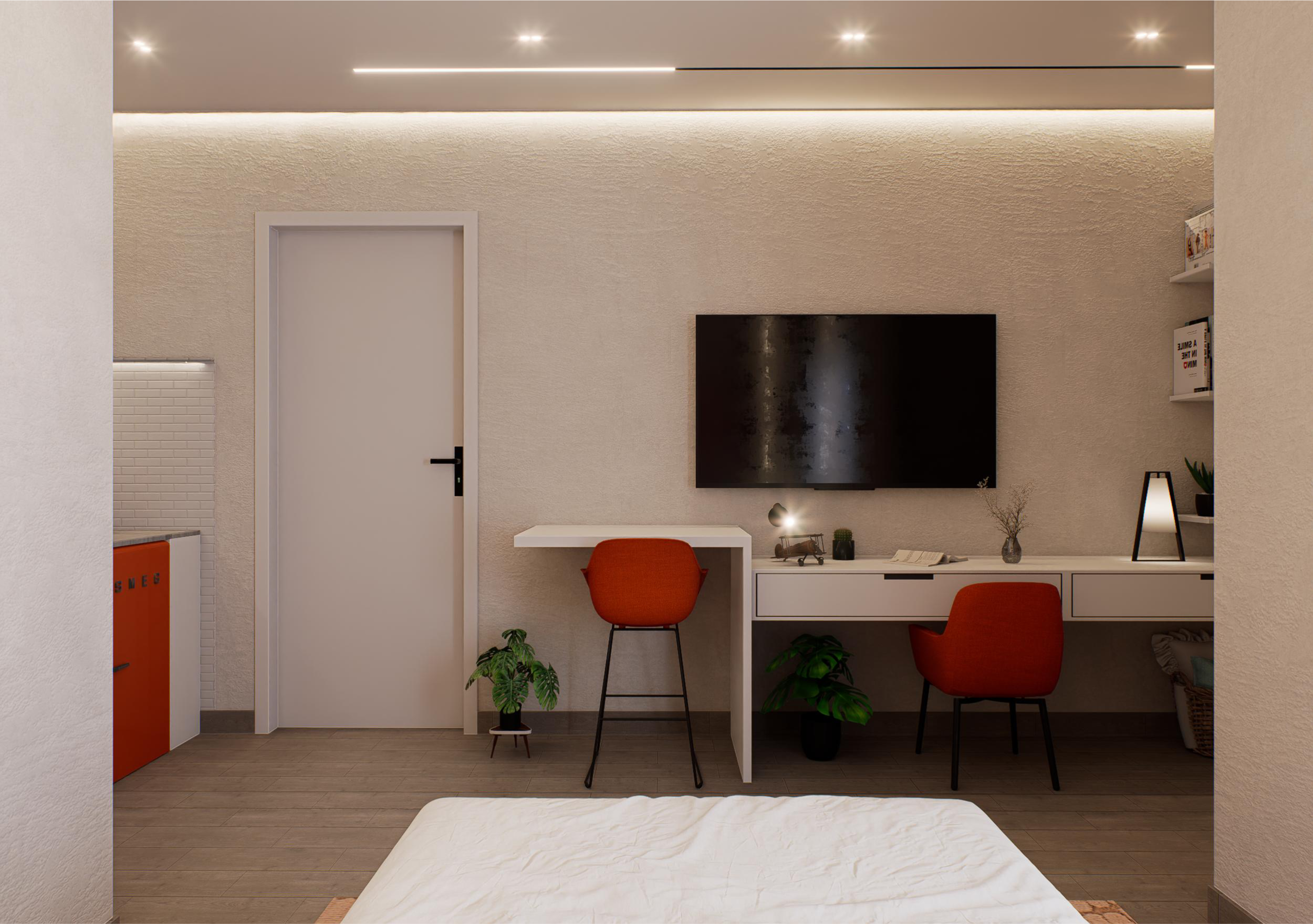 CHERRY Student Suites premium room — evening